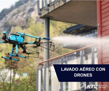 Lavado de Fachadas con Drones
